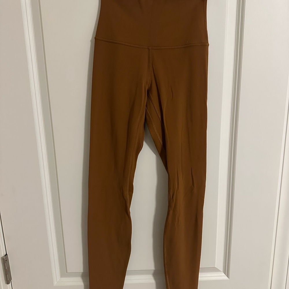 Brown lulu align Leggings 28inch